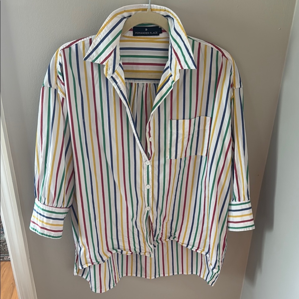 Pomander Place Multicolor Striped Button-Up Shirt